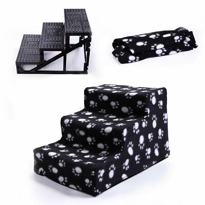 Portable 3-Step Pet Stairs with Removable Cover