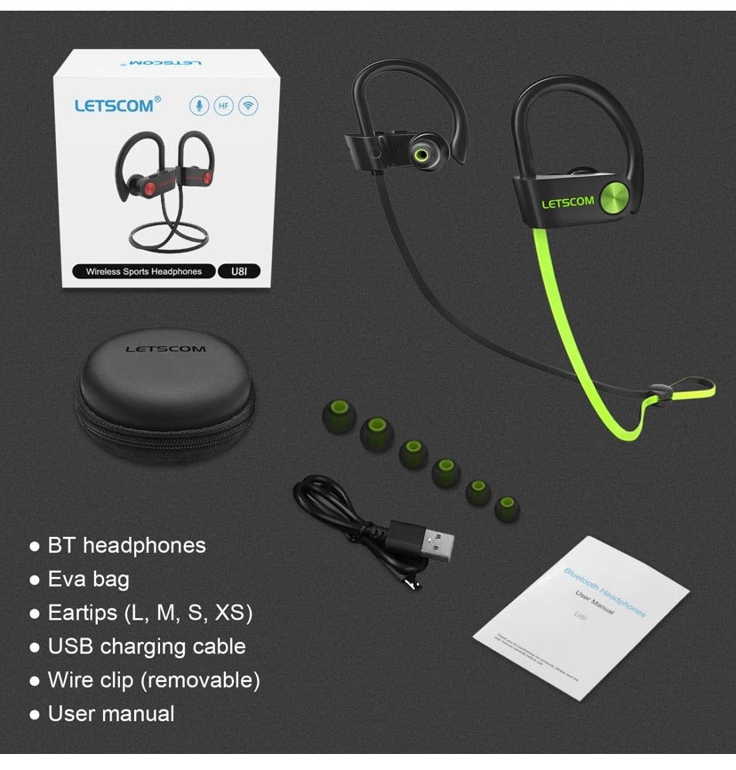 Bluetooth Headphones IPX7 Waterproof