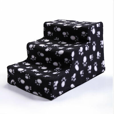 Portable 3-Step Pet Stairs with Removable Cover