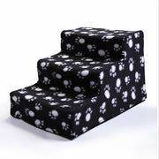 Portable 3-Step Pet Stairs with Removable Cover