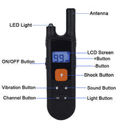 Waterproof Electric Pet Dog Training E-Collar Anti-Bark Obedience Remote 2 Dogs