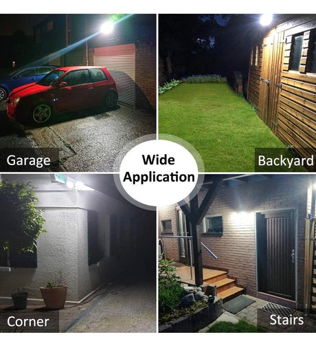 Dual-Head Solar Motion Sensor Security Light