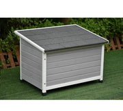 Wooden Pet Dog Kennel Timber House Cabin Wood Log Box Home 84Wx58Hx63D Cm