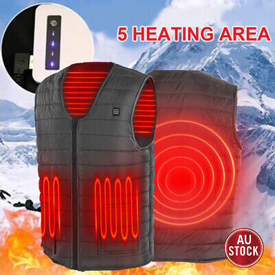 USB Heated Vest with 3 Temperature Levels – 6 Sizes