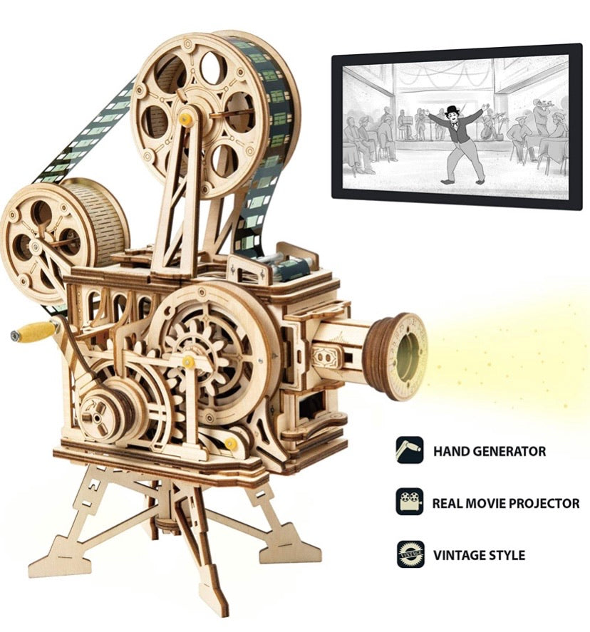 3D Wooden Puzzle Mechanical Model Projector