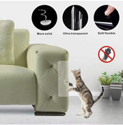 4-Pack Clear Cat Scratch Furniture Guards with 10 Pins – 47 × 15cm