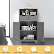 Freestanding Bathroom Storage Cabinet with Adjustable Drawers