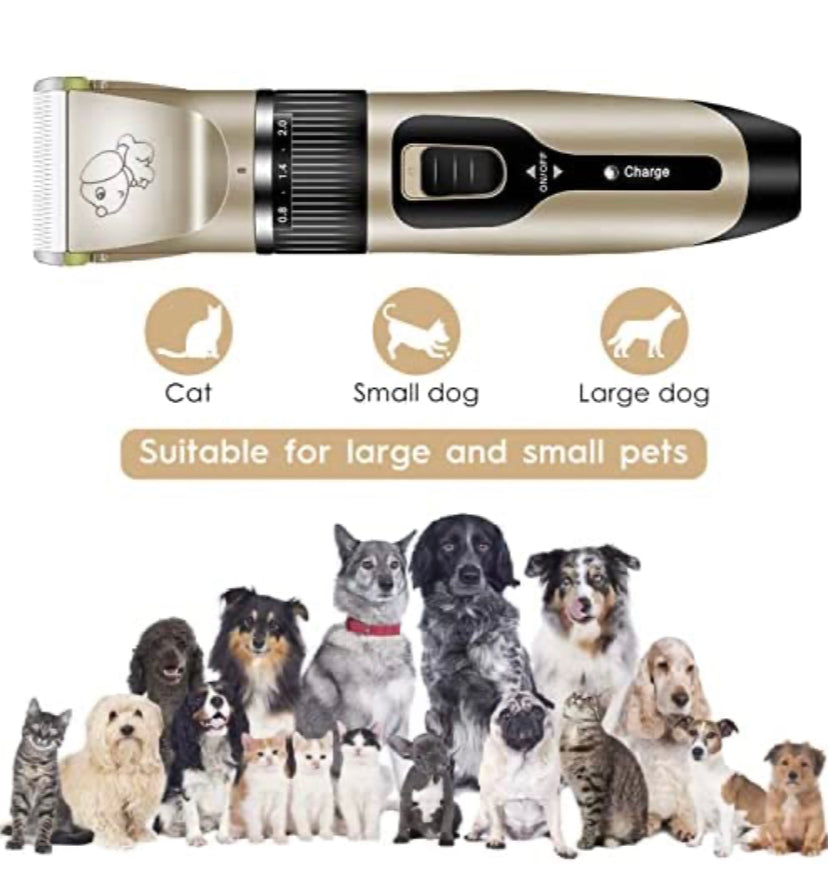 Dog Clipper Grooming Kit, 13IN1 Pet Hair Scissors, Pet Trimmer for Cat, Rechargeable Low Noise 