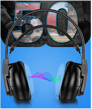 Proxima Direct Gaming Headset Headphone, headset with microphone&LED Light For Laptop Computer, PS4,Cellphone, 3.5mm Stereo Wired Over Ear Gaming Headset Comatible with PC/Laptop/Xbox 360/Xbox One