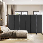 334.5 × 172 cm 6-Panel Rolling Room Divider – 4 Colours