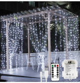 LED Window String Fairy Lights USB & Battery Powered with Remote Control Daylight White