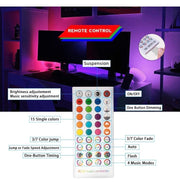 Bluetooth LED Strip Light, 5050 450LEDs RGB Colors Changing, Smart Phone APP Control