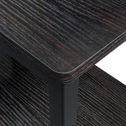 Computer Desk with Writing Storage-Shelf for Home-Office，Modern Simple Style Corner Laptop Table Desk for Writing Studying Working Gaming Space Saving 100x50x74.5cm,Brown
