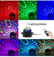 Disco Ball Party Lights iThird Sound Activated 7 Modes DJ Lighting Stage Lighting RGB LED Strobe Lamp with IR Remote AU Plug for Party Birthday Bar Karaoke Christmas Wedding Show Club Pub House