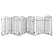 6-Panel Foldable Indoor Pet Playpen – White
