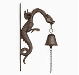 Design Toscano QH8206 Florentine Dragon Gothic Iron Doorbell, Bronze