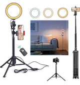Selfie Ring Light with Tripod & Cell Phone Holder-16cm