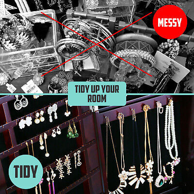 La Bella Black Full-Length Mirror Jewellery Cabinet with LED Light