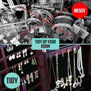 La Bella Black Full-Length Mirror Jewellery Cabinet with LED Light