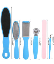 Stainless-Steel Pedicure & Foot-Care Tool Set – 6 Tools + 5 Blades