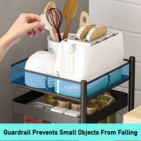 4-Tier Rotating Kitchen Storage Trolley