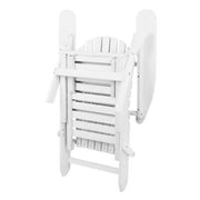 Wooden Adirondack-Style Outdoor Chair
