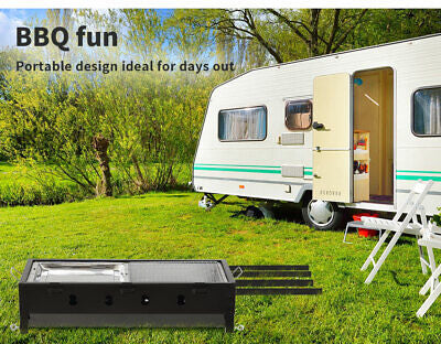 Foldable Portable Charcoal BBQ Grill with Fuel Tray