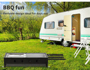 Foldable Portable Charcoal BBQ Grill with Fuel Tray
