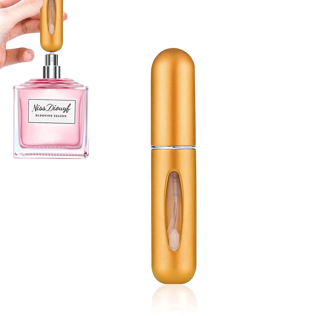 5 mL Bottom-Fill Refillable Perfume Atomiser – 8 Colours