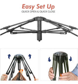 Automatic Camping Tent 2 3 Person - Portable Dome Quick Up Tent (Brown)