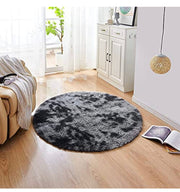 Rainbow Round Abstract Modern Soft Area Rug