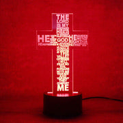 7-Colour Acrylic Crucifix LED Night Light