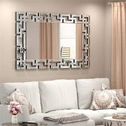 Bevelled Geometric Wall Mirror – Vertical or Horizontal