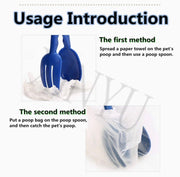 Scissor-Style Handheld Pet-Waste Scooper