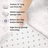 Fluffy Rug, Super Soft Fuzzy Area Rugs for Bedroom Living Room - 4' x 6' Large Plush Furry Shag Rug - Kids Playroom Nursery Classroom Dining Room Decor Floor Carpet, Cream White