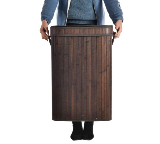 Bamboo Laundry Hamper Basket
