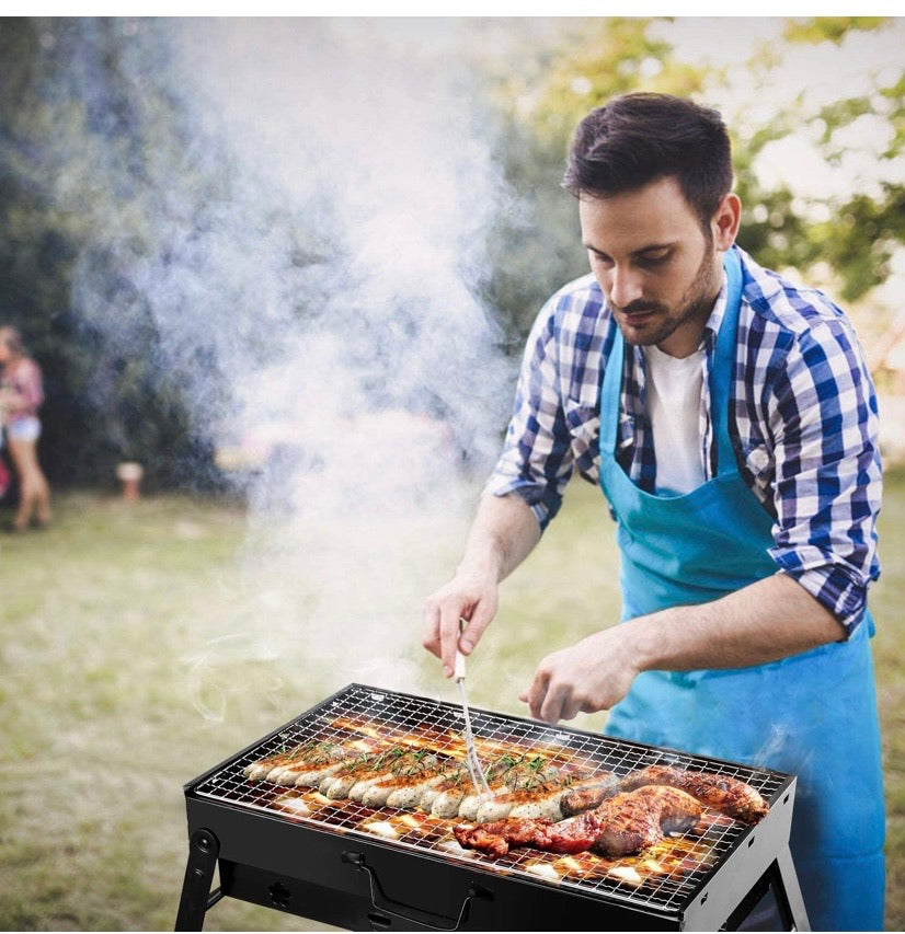 Folding Portable Barbecue Charcoal Grill
