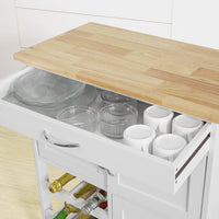 Kitchen Island with Wine Racks