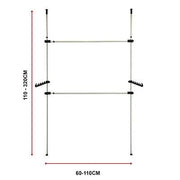 Randy & Travis Adjustable Heavy-Duty Garment Rail