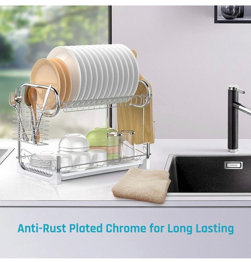 2-Tier Dish Drying Rack