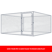 Pet Dog Kennel Outdoor Cage Large Metal Puppy Wire House Enclosure Steel Playpen