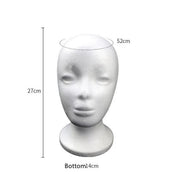 Foam Mannequin Heads for Wigs, Hats & Glasses – 2 Pack