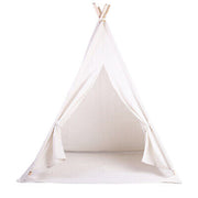 Large Teepee Tent Wigwam with Mat Boys Girls Pretend Play Tent Wood Frame