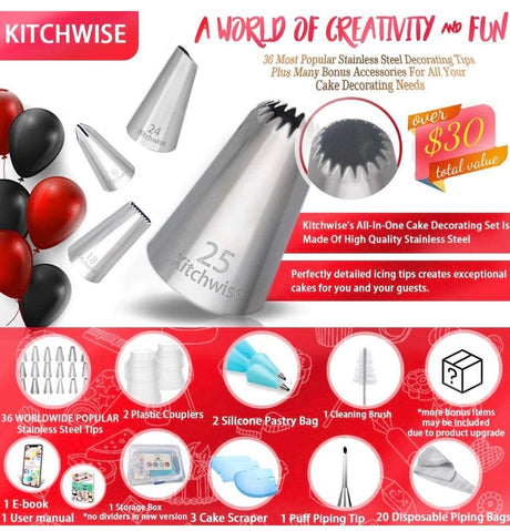 Cake Decorating Supplies Kit Tips 83 Pieces