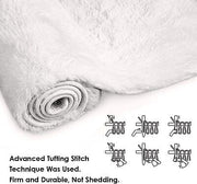 Large Fluffy Shag Area Rug for Living Rooms & Bedrooms
