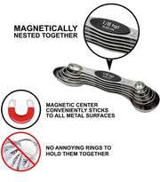 Magnetic Double-Ended Measuring Spoon Set – 6 Pieces
