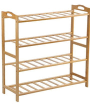 4-Tier Bamboo Shoe Rack – 66 × 23 × 68 cm