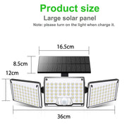 3 Head Wireless Outdoor LED Solar Light