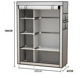 Portable Clothes Closet Wardrobe Storage Cabinet