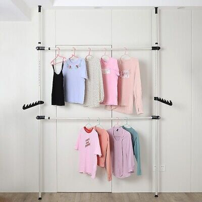 Randy & Travis Adjustable Heavy-Duty Garment Rail